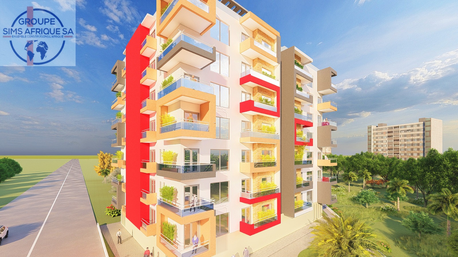Projet de Construction de Deux (2) Immeubles Résidentiels Haut Standing R+7  